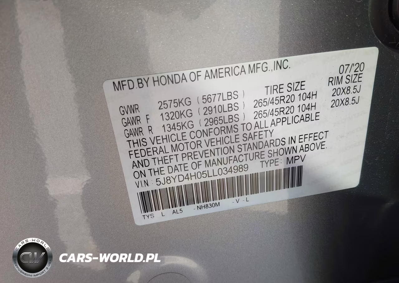 2020 Acura Mdx Technology A-Spec Packages VIN:5J8YD4H05LL034989 - 9