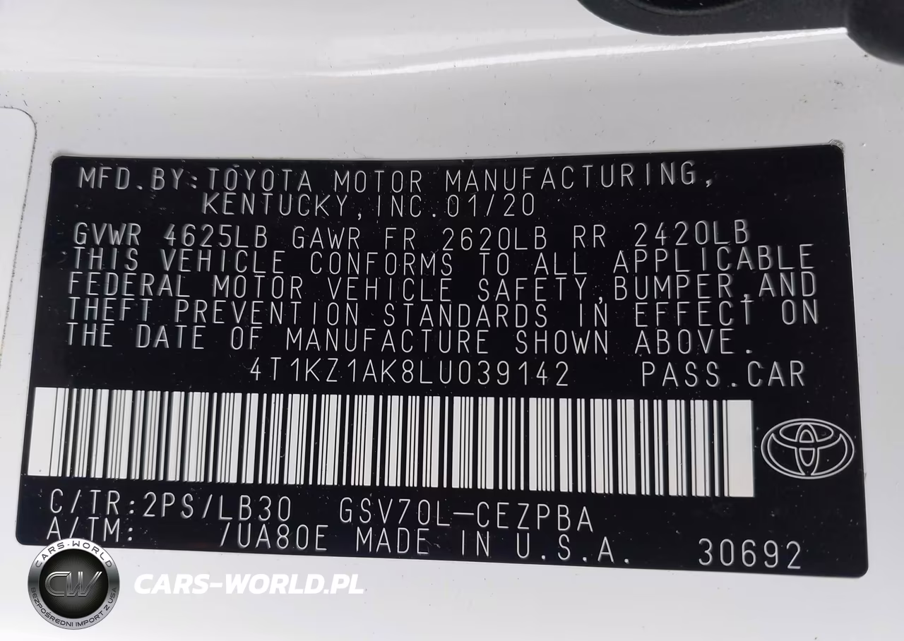 2020 Toyota Camry Xse V6 VIN:4T1KZ1AK8LU039142 - 9