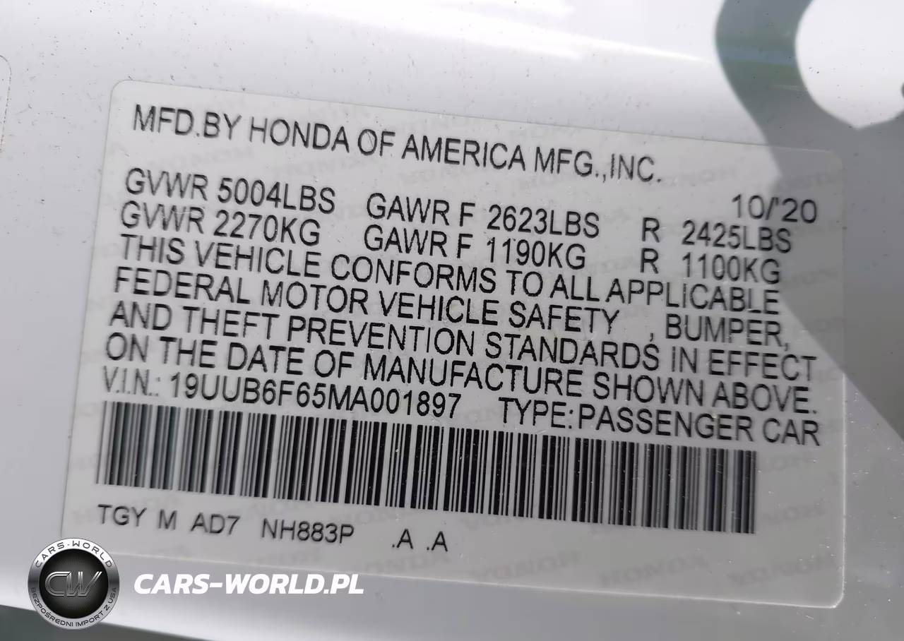 2021 Acura Tlx Advance Package VIN:19UUB6F65MA001897 - 9