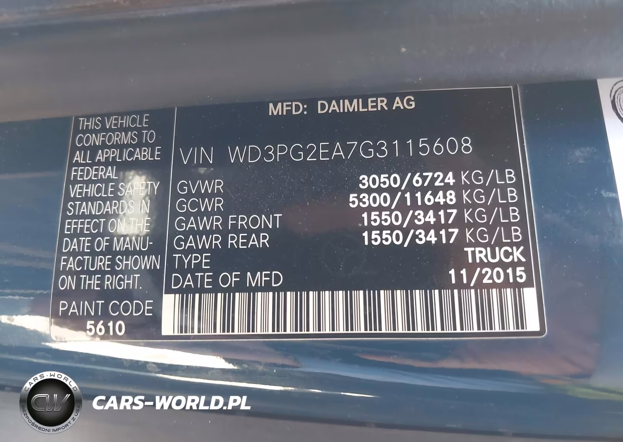 2016 Mercedes-Benz Metris VIN:WD3PG2EA7G3115608 - 9