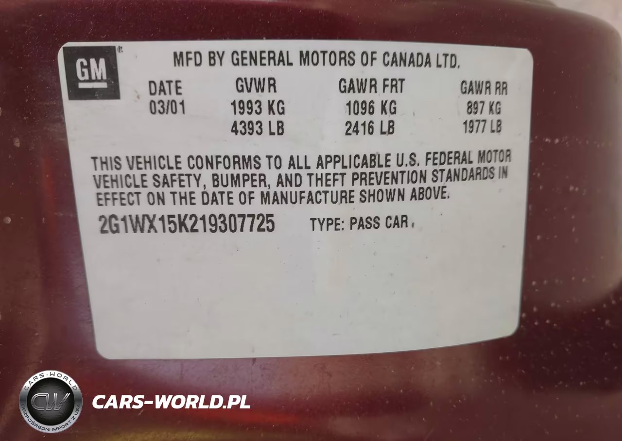 2001 Chevrolet Monte Carlo Ss VIN:2G1WX15K219307725 - 9