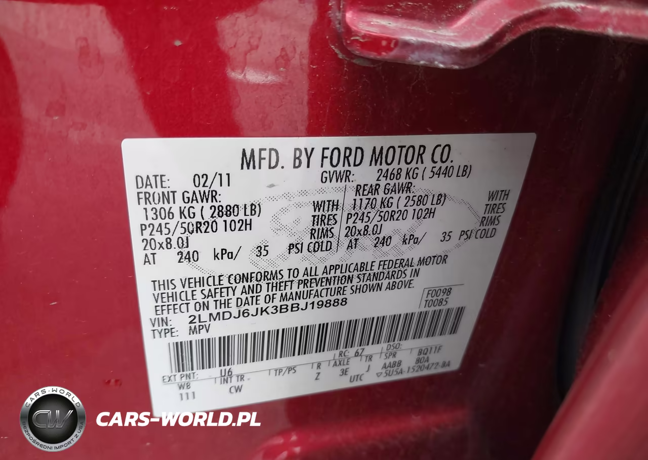 2011 Lincoln Mkx VIN:2LMDJ6JK3BBJ19888 - 17