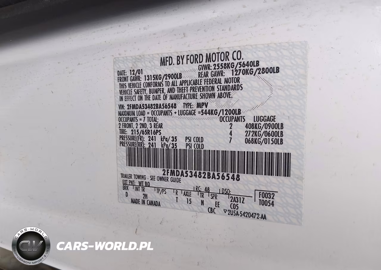 2002 Ford Windstar Sel VIN:2FMDA53482BA56548 - 9