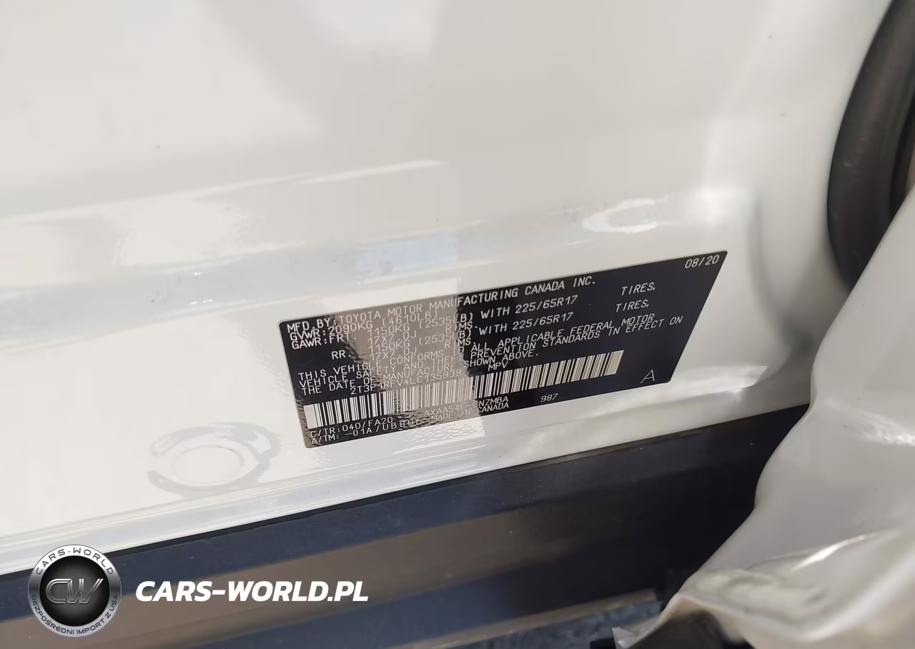 2020 Toyota Rav4 Xle VIN:2T3P1RFV4LC135938 - 9