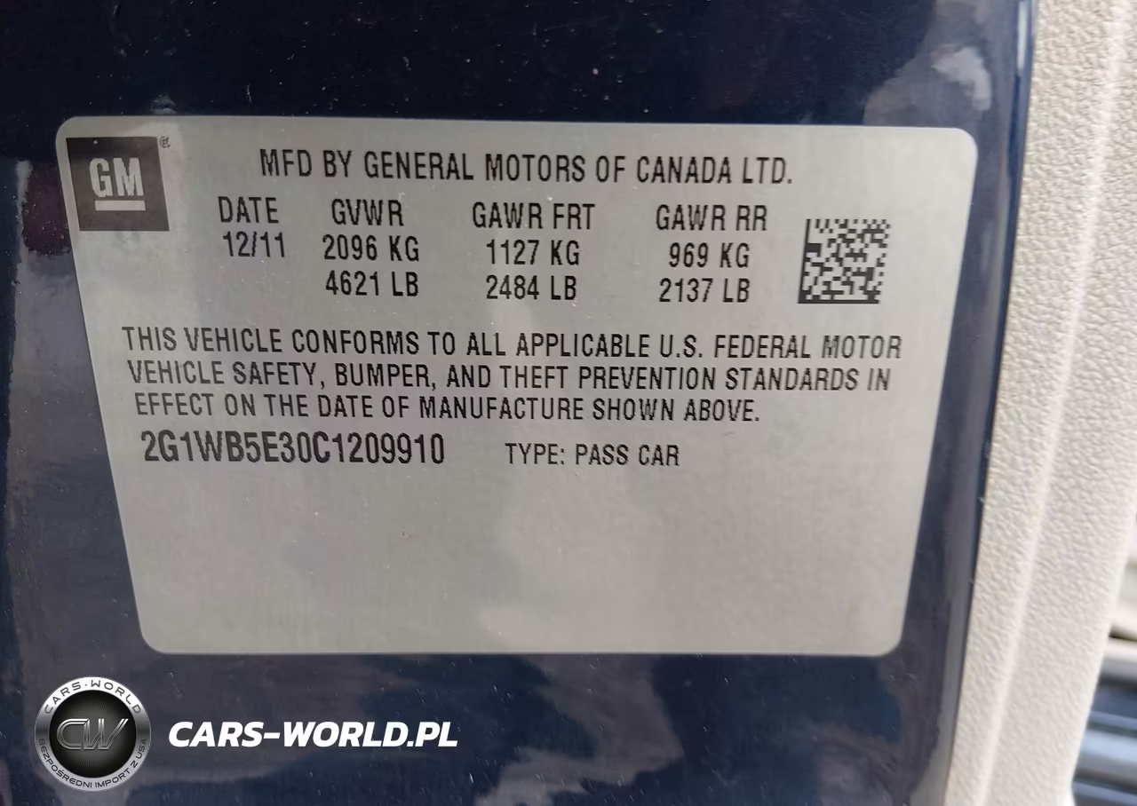 2012 Chevrolet Impala Lt VIN:2G1WB5E30C1209910 - 9