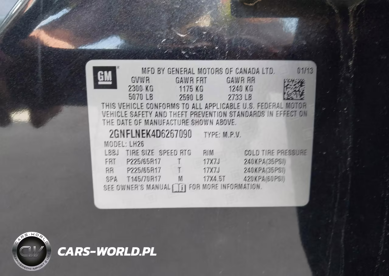 2013 Chevrolet Equinox 2Lt VIN:2GNFLNEK4D6267090 - 9