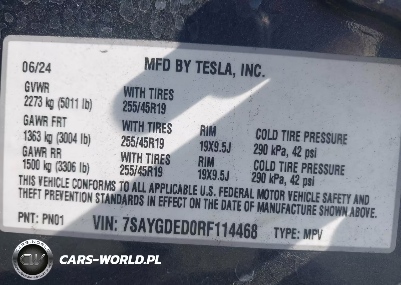 2024 Tesla Model Y Long Range Single Motor Rear-Wheel Drive-Rwd VIN:7SAYGDED0RF114468 - 9