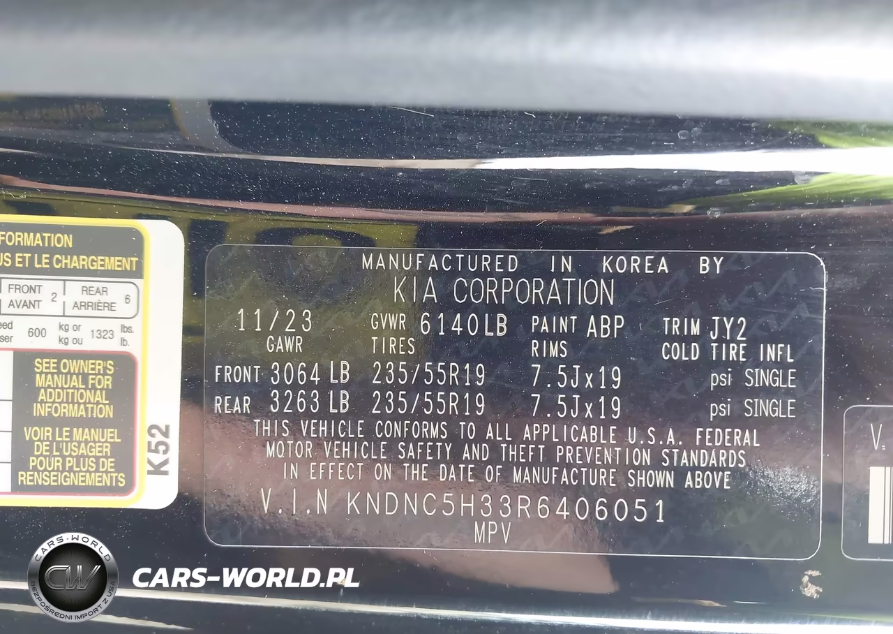 2024 Kia Carnival Mpv Ex VIN:KNDNC5H33R6406051 - 9