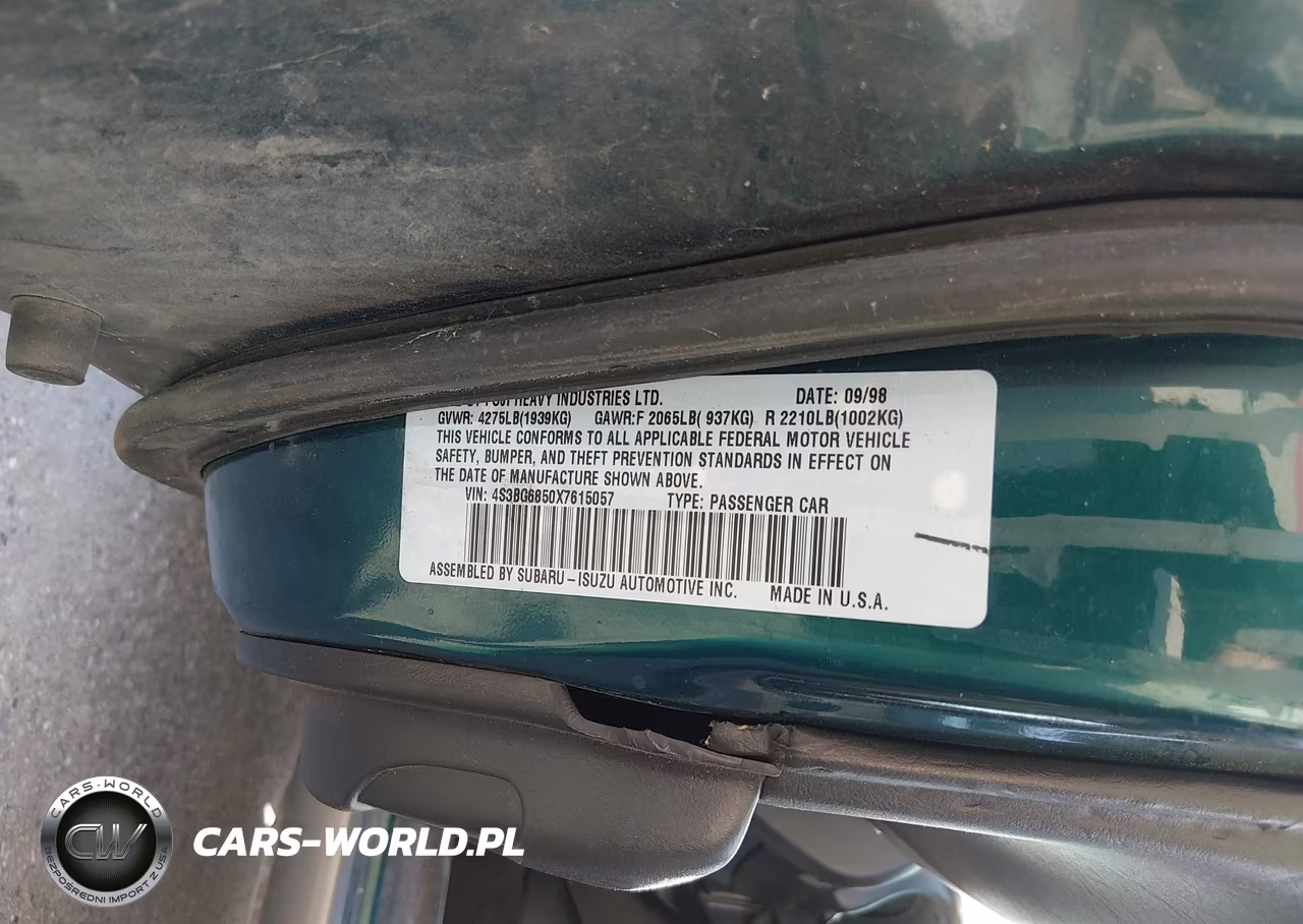 1999 Subaru Legacy 30Th Ann. Outback Ltd.-Outback VIN:4S3BG6850X7615057 - 9
