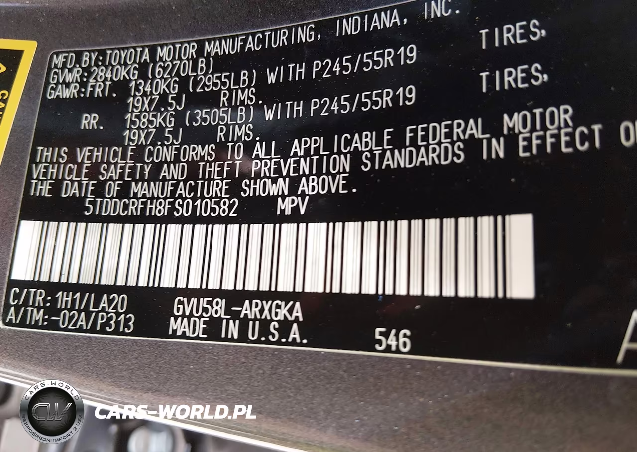 2015 Toyota Highlander Hybrid Limited Platinum V6 VIN:5TDDCRFH8FS010582 - 9