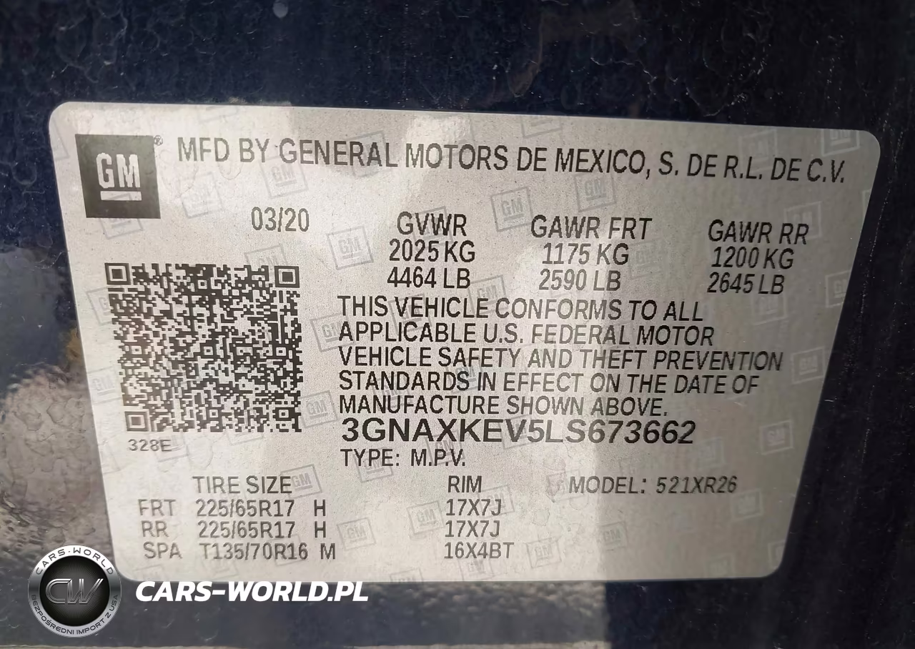 2020 Chevrolet Equinox Fwd Lt 1.5L Turbo VIN:3GNAXKEV5LS673662 - 9