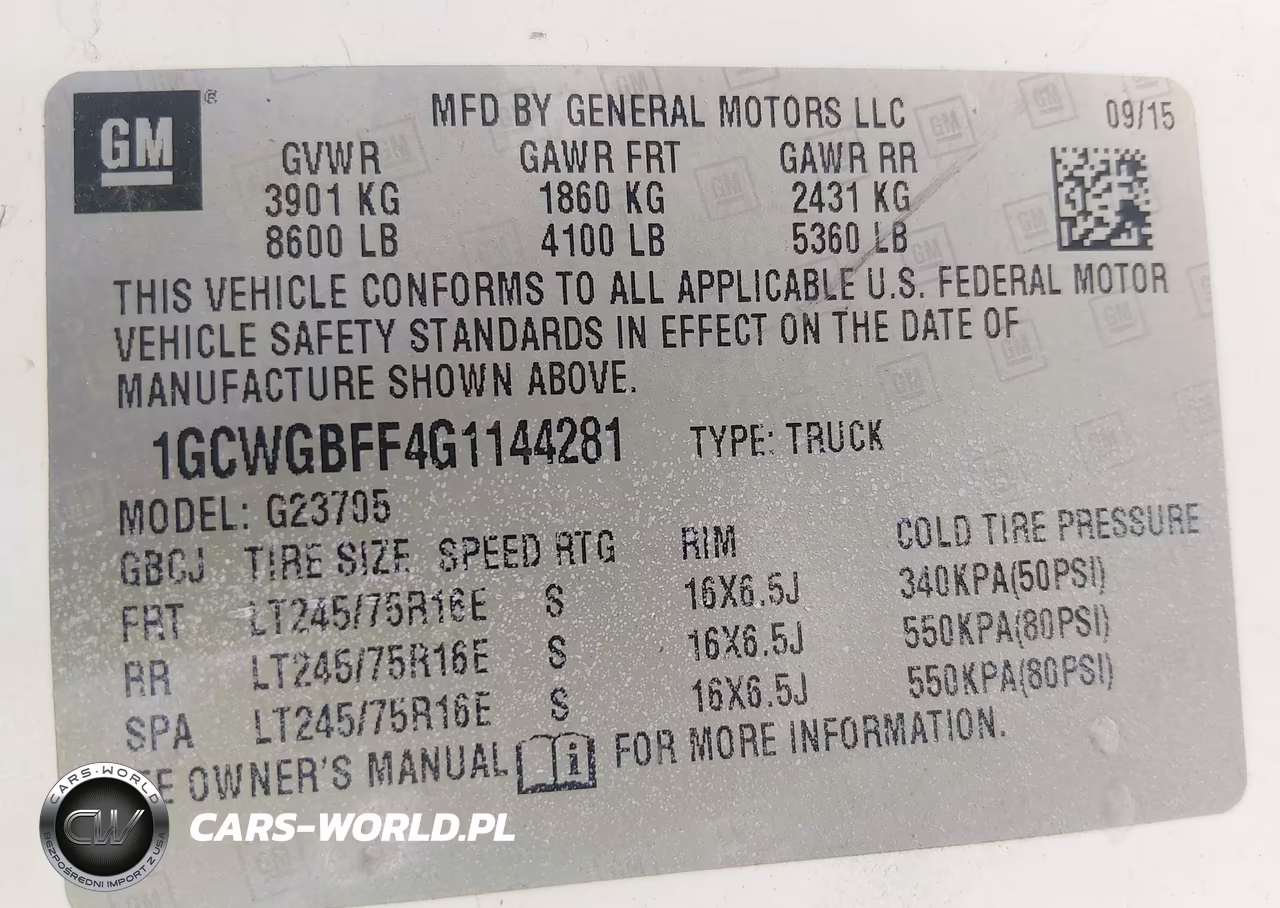 2016 Chevrolet Express 2500 Work Van VIN:1GCWGBFF4G1144281 - 9
