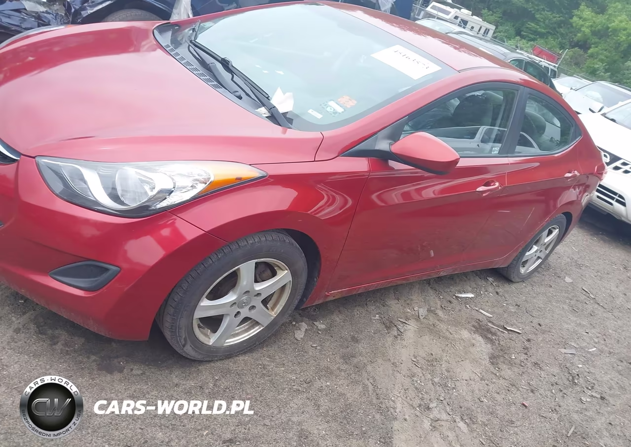 2012 Hyundai Elantra Gl VIN:5NPDH4AE6CH125605 - 2