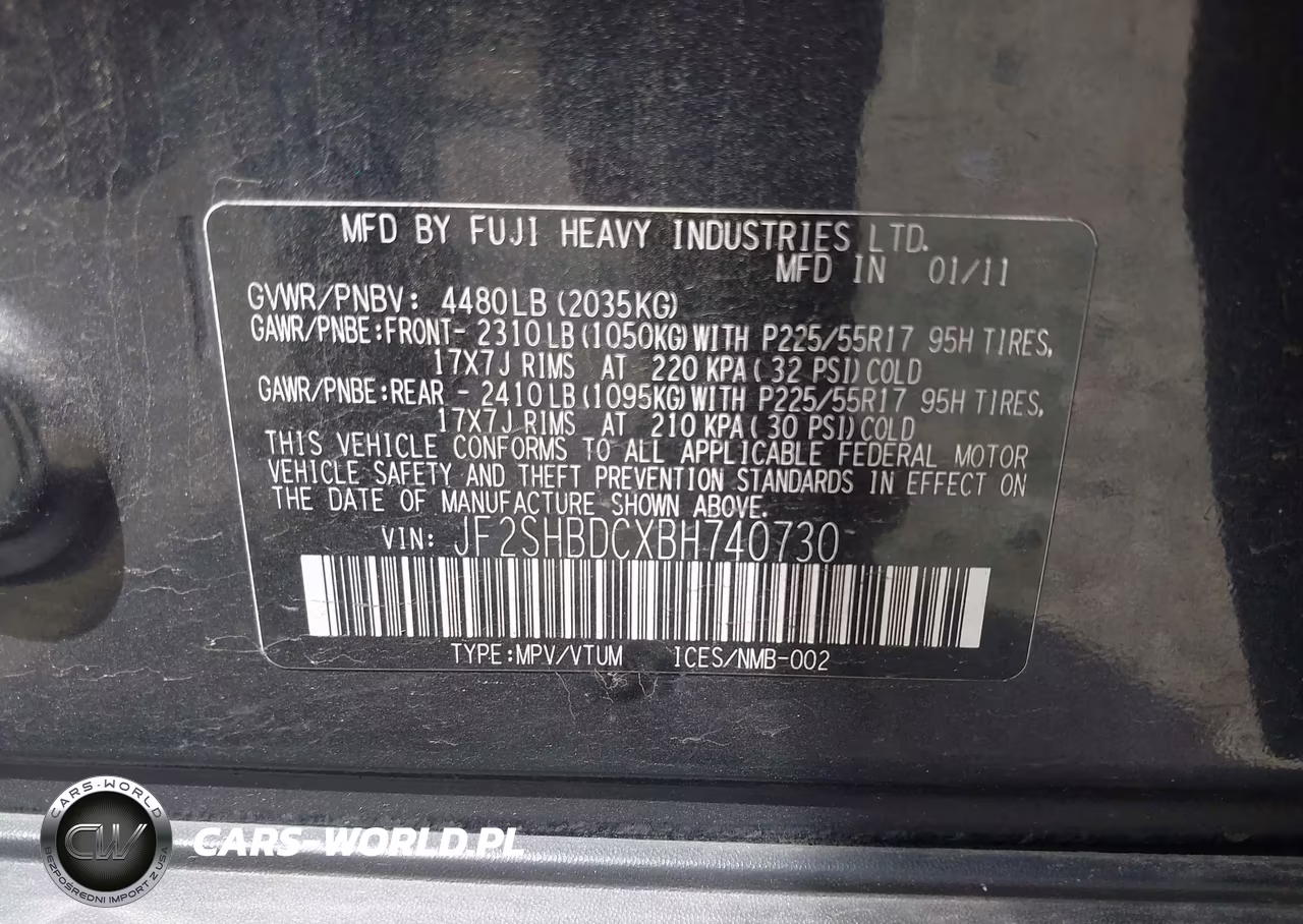 2011 Subaru Forester 2.5X Premium VIN:JF2SHBDCXBH740730 - 9