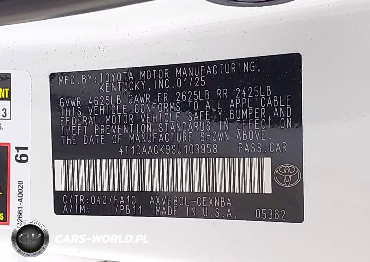 2025 Toyota Camry Le VIN:4T1DAACK9SU103958 - 9