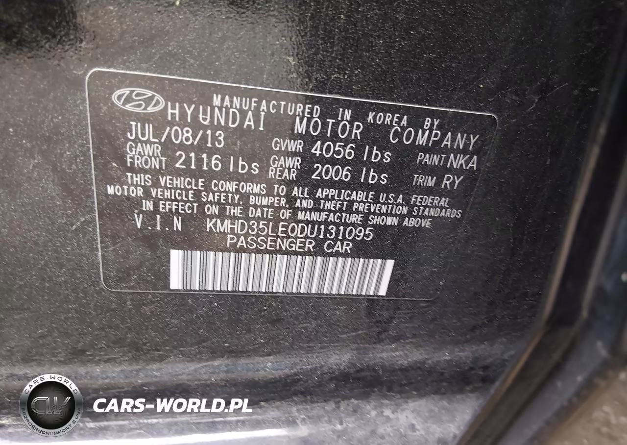 2013 Hyundai Elantra Gt VIN:KMHD35LE0DU131095 - 9