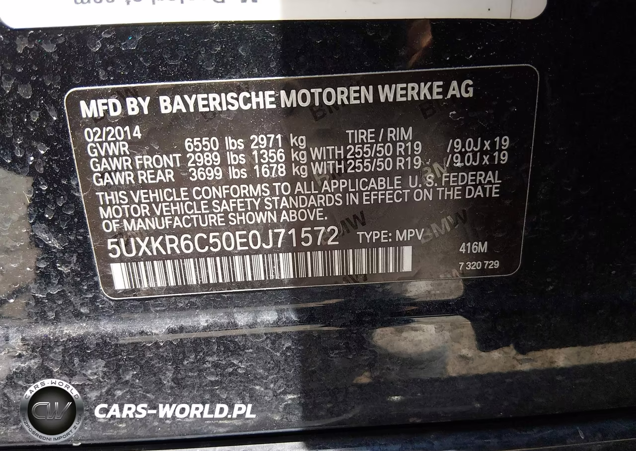 2014 BMW X5 xDrive50I VIN:5UXKR6C50E0J71572 - 9