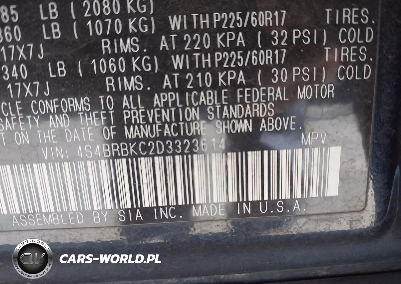 2013 Subaru Outback 2.5I Limited VIN:4S4BRBKC2D3323614 - 9
