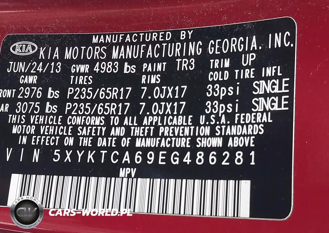 2014 Kia Sorento Lx VIN:5XYKTCA69EG486281 - 9