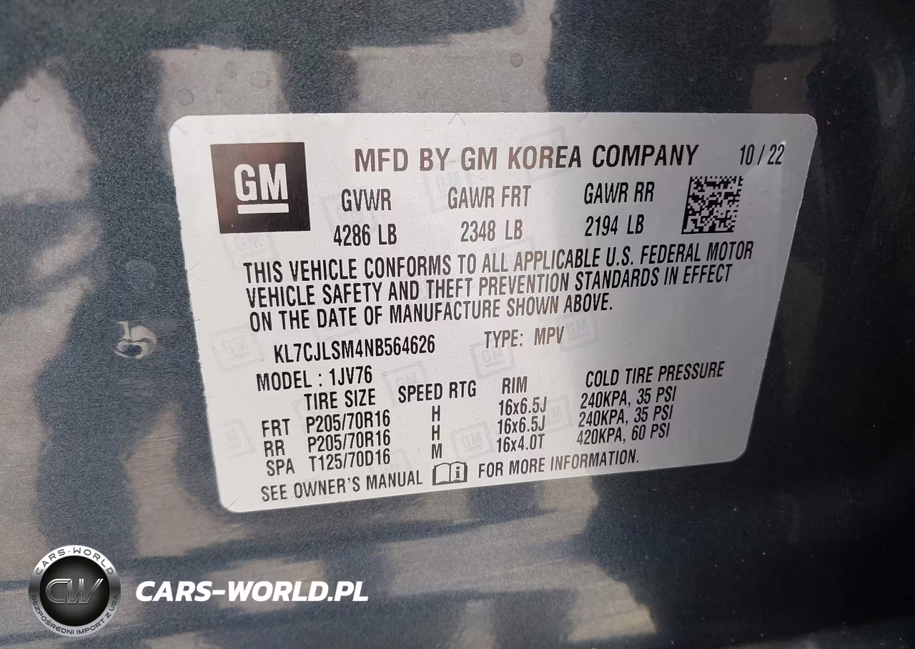 2022 Chevrolet Trax Fwd Lt VIN:KL7CJLSM4NB564626 - 9