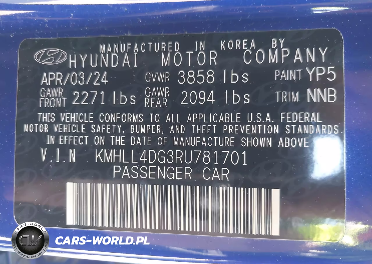 2024 Hyundai Elantra Se VIN:KMHLL4DG3RU781701 - 9