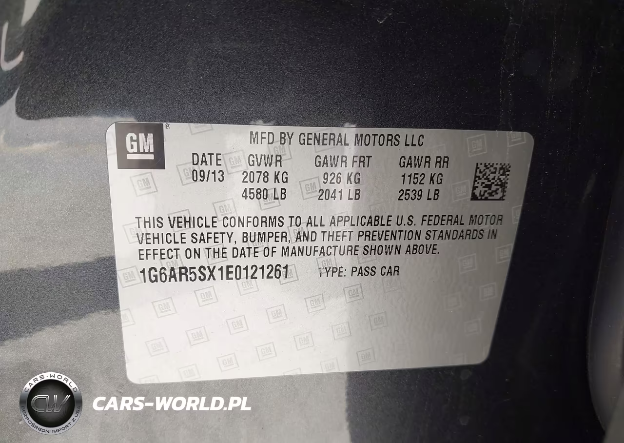 2014 Cadillac Cts Luxury VIN:1G6AR5SX1E0121261 - 9