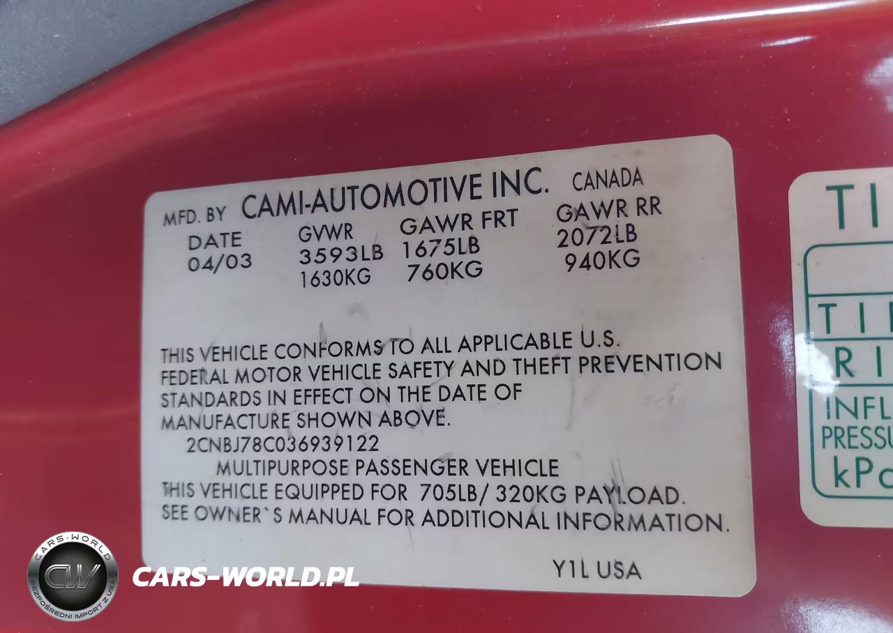 2003 Chevrolet Tracker Zr2 VIN:2CNBJ78C036939122 - 9