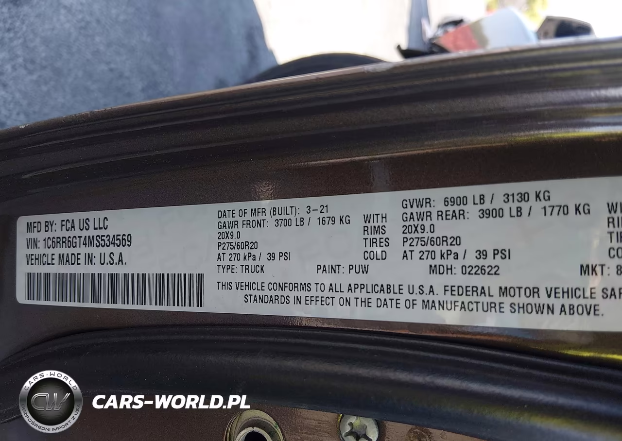 2021 Ram 1500 Classic Warlock 4X2 6'4 Box VIN:1C6RR6GT4MS534569 - 9