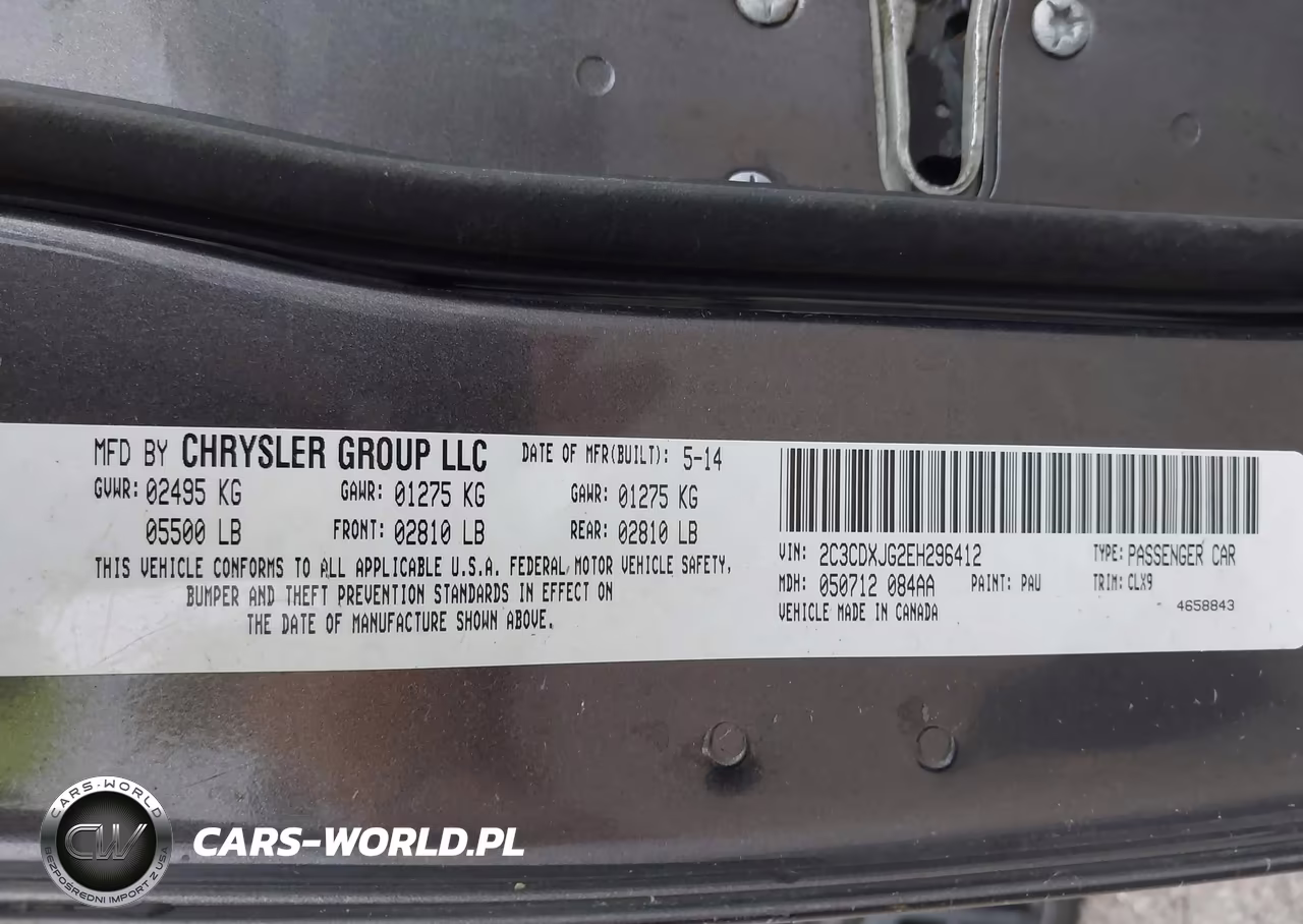 2014 Dodge Charger Sxt VIN:2C3CDXJG2EH296412 - 9
