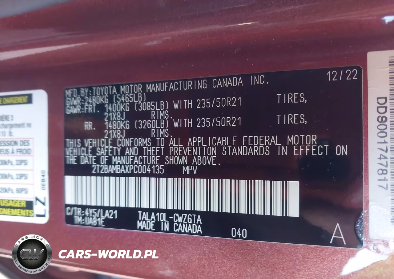 2023 Lexus Rx 350 Luxury VIN:2T2BAMBAXPC004135 - 9