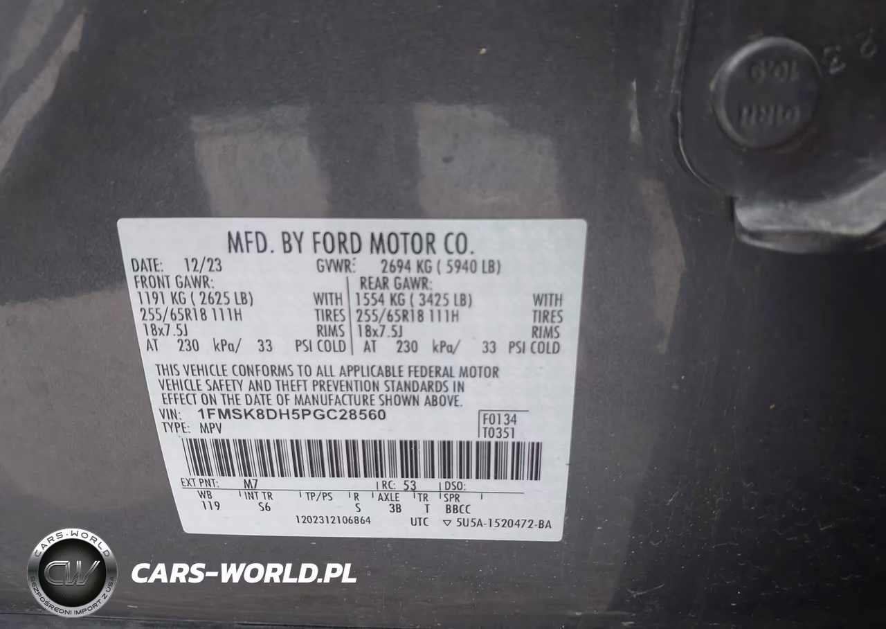 2023 Ford Explorer Xlt VIN:1FMSK8DH5PGC28560 - 9