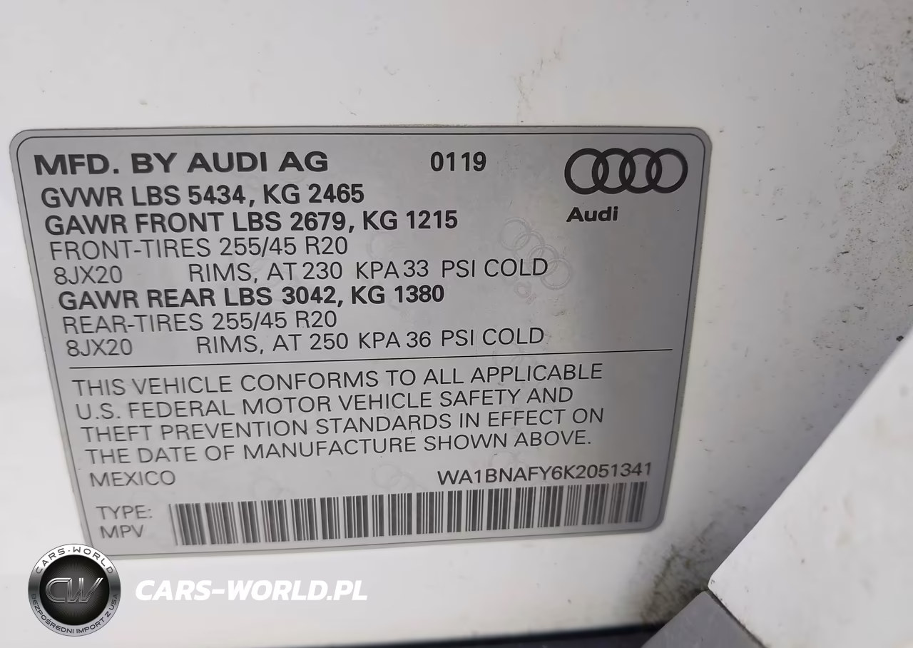 2019 Audi Q5 45 Premium VIN:WA1BNAFY6K2051341 - 9