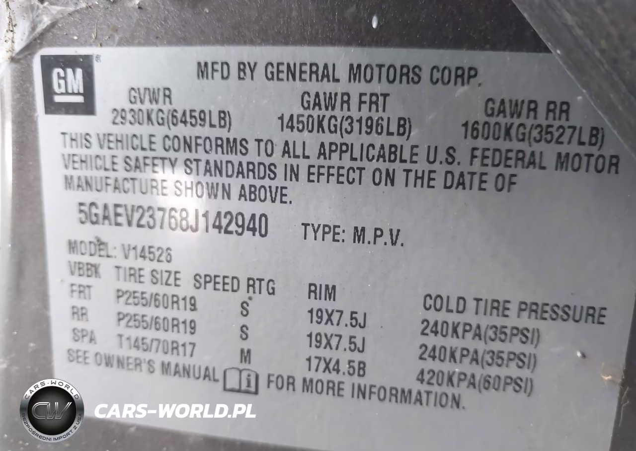2008 Buick Enclave Cxl VIN:5GAEV23768J142940 - 9