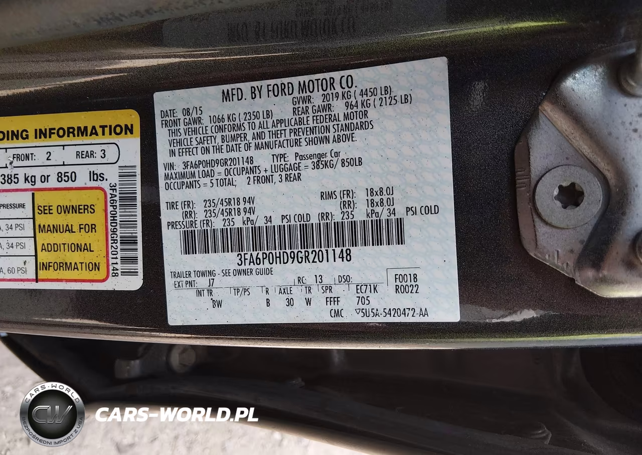 2016 Ford Fusion Se VIN:3FA6P0HD9GR201148 - 9