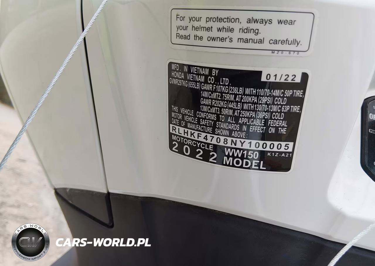 2022 Honda Ww150 VIN:RLHKF4708NY100005 - 10