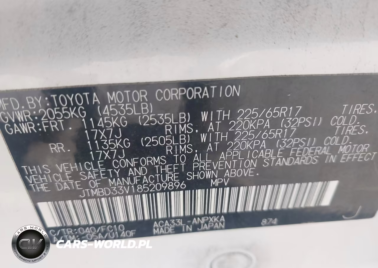 2008 Toyota Rav4 VIN:JTMBD33V185209896 - 9