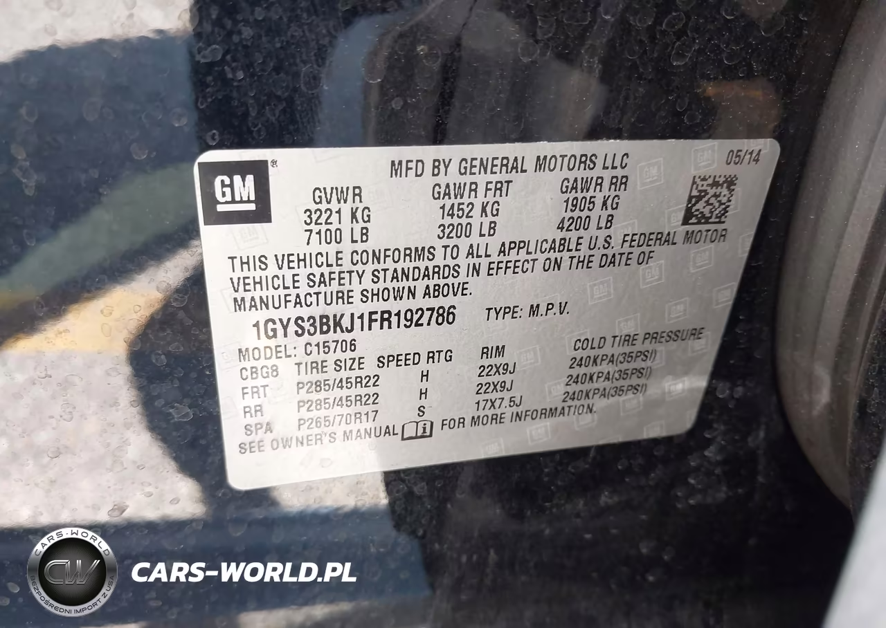 2015 Cadillac Escalade Luxury VIN:1GYS3BKJ1FR192786 - 9