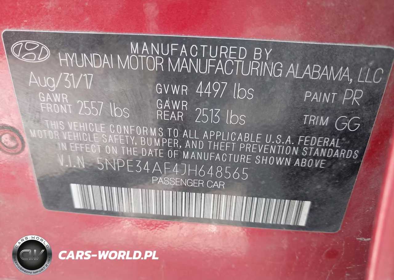2018 Hyundai Sonata Sel VIN:5NPE34AF4JH648565 - 9