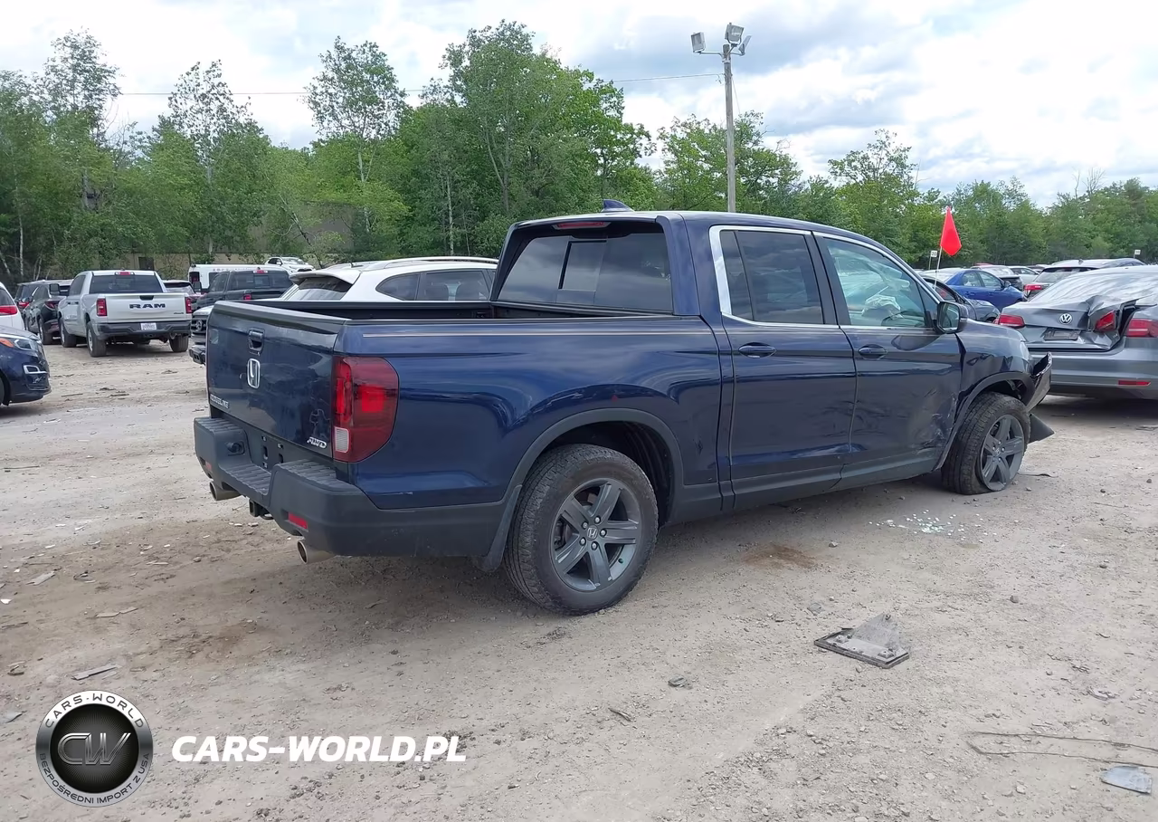 2022 Honda Ridgeline Rtl VIN:5FPYK3F54NB030801 - 4