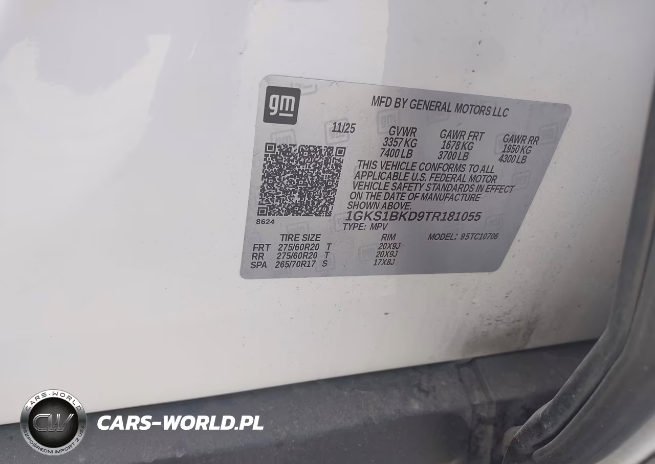2026 GMC Yukon 2Wd Elevation VIN:1GKS1BKD9TR181055 - 9