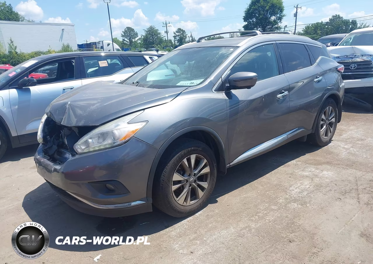 2017 Nissan Murano Sl VIN:5N1AZ2MH6HN162389 - 2