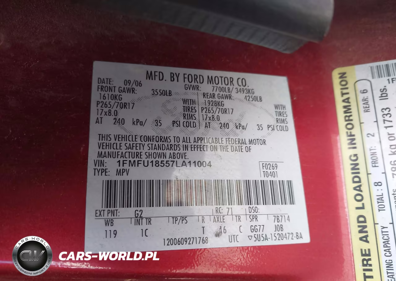 2007 Ford Expedition Eddie Bauer VIN:1FMFU18557LA11004 - 9
