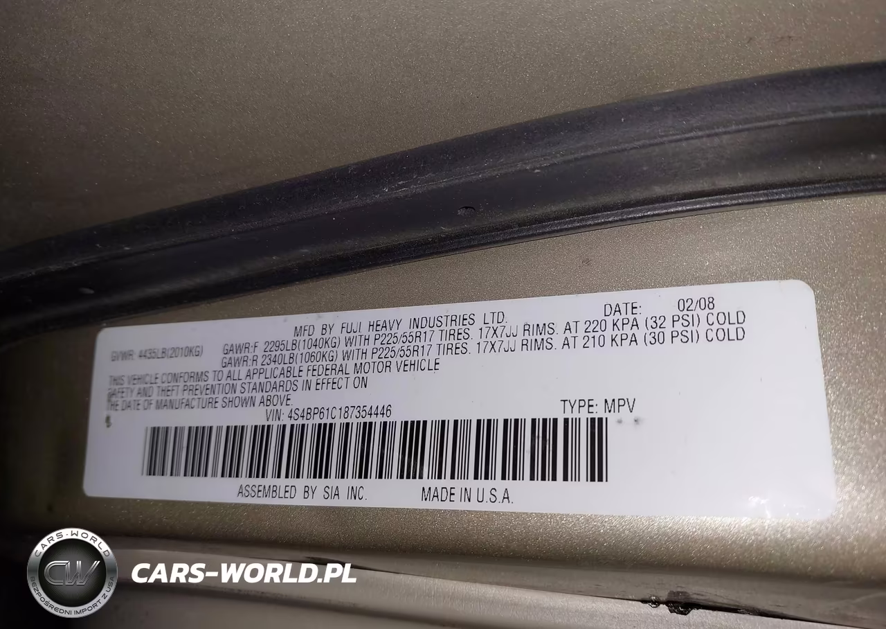 2008 Subaru Outback 2.5I-2.5I L.l. Bean Edition VIN:4S4BP61C187354446 - 9