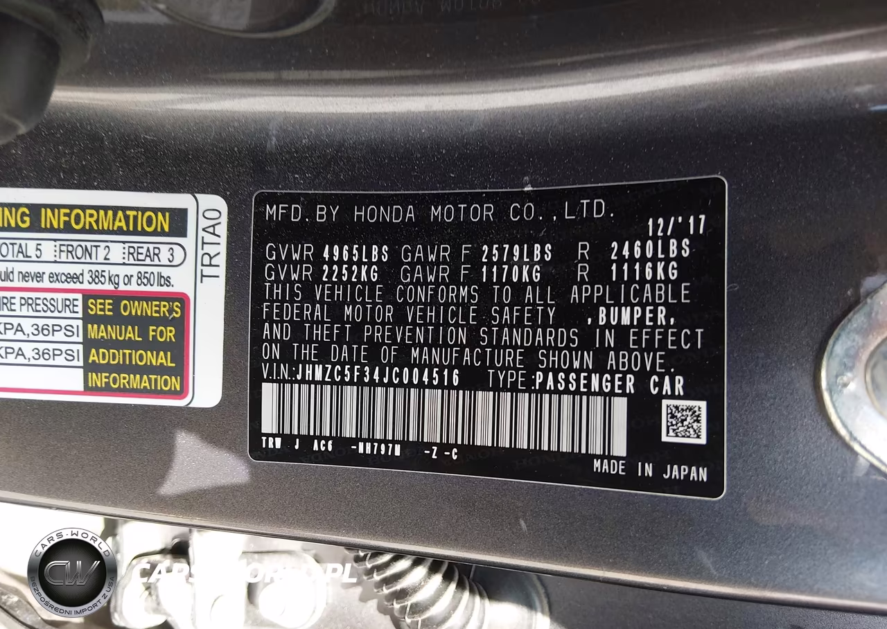 2018 Honda Clarity Plug-In Hybrid Touring VIN:JHMZC5F34JC004516 - 9