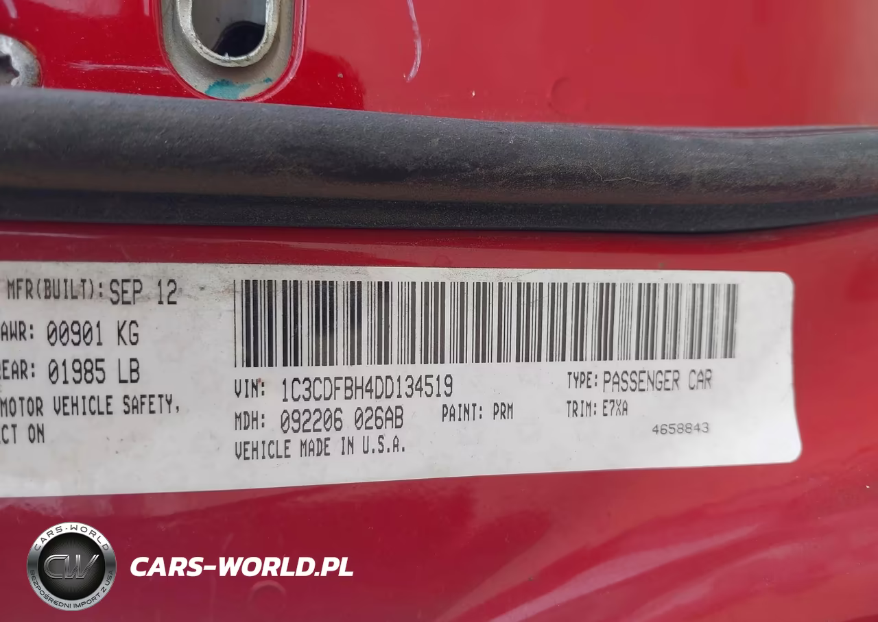 2013 Dodge Dart Sxt VIN:1C3CDFBH4DD134519 - 9