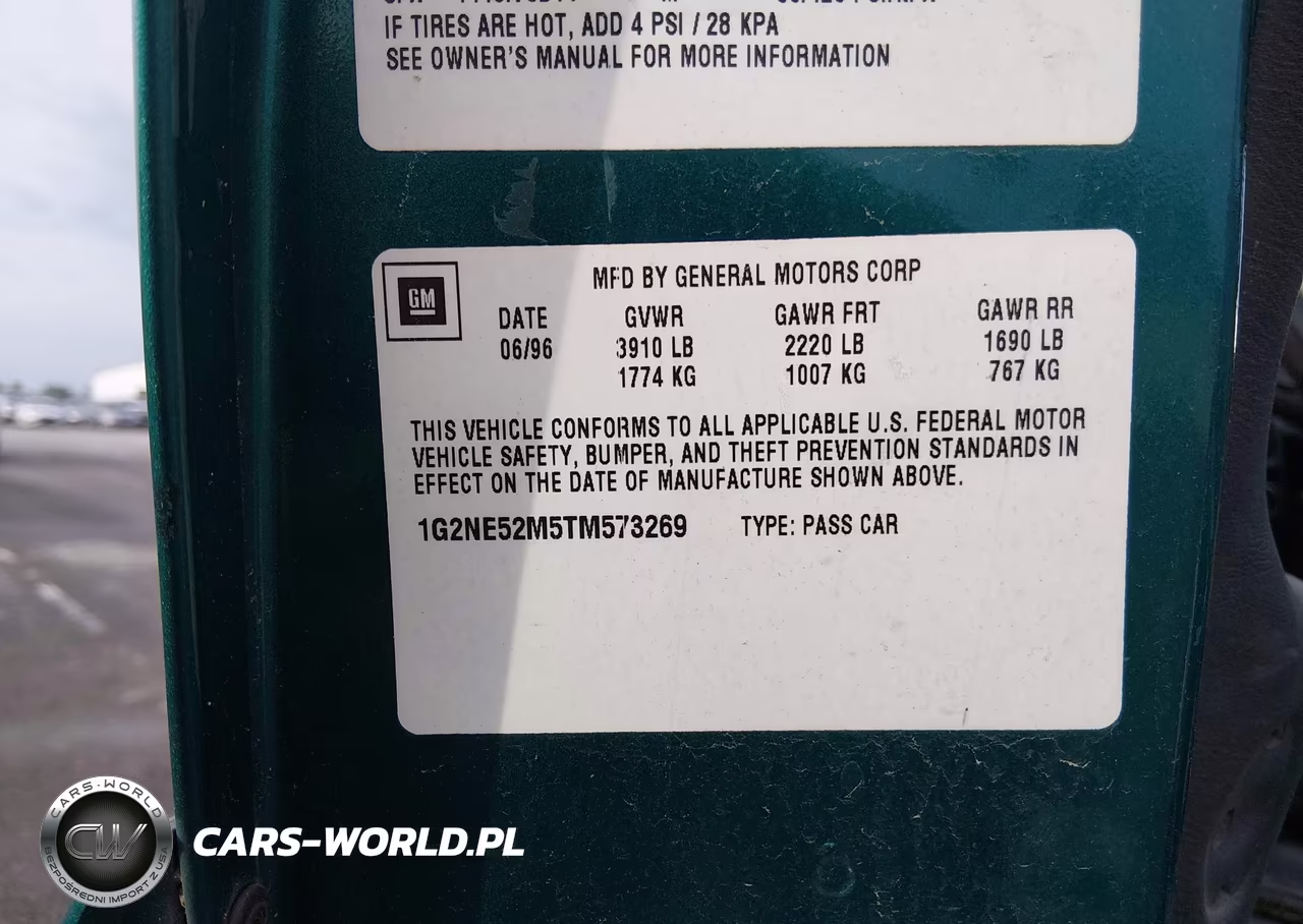 1996 Pontiac Grand Am Se VIN:1G2NE52M5TM573269 - 9