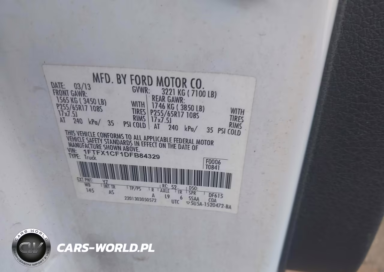 2013 Ford F-150 Xl VIN:1FTFX1CF1DFB84329 - 9