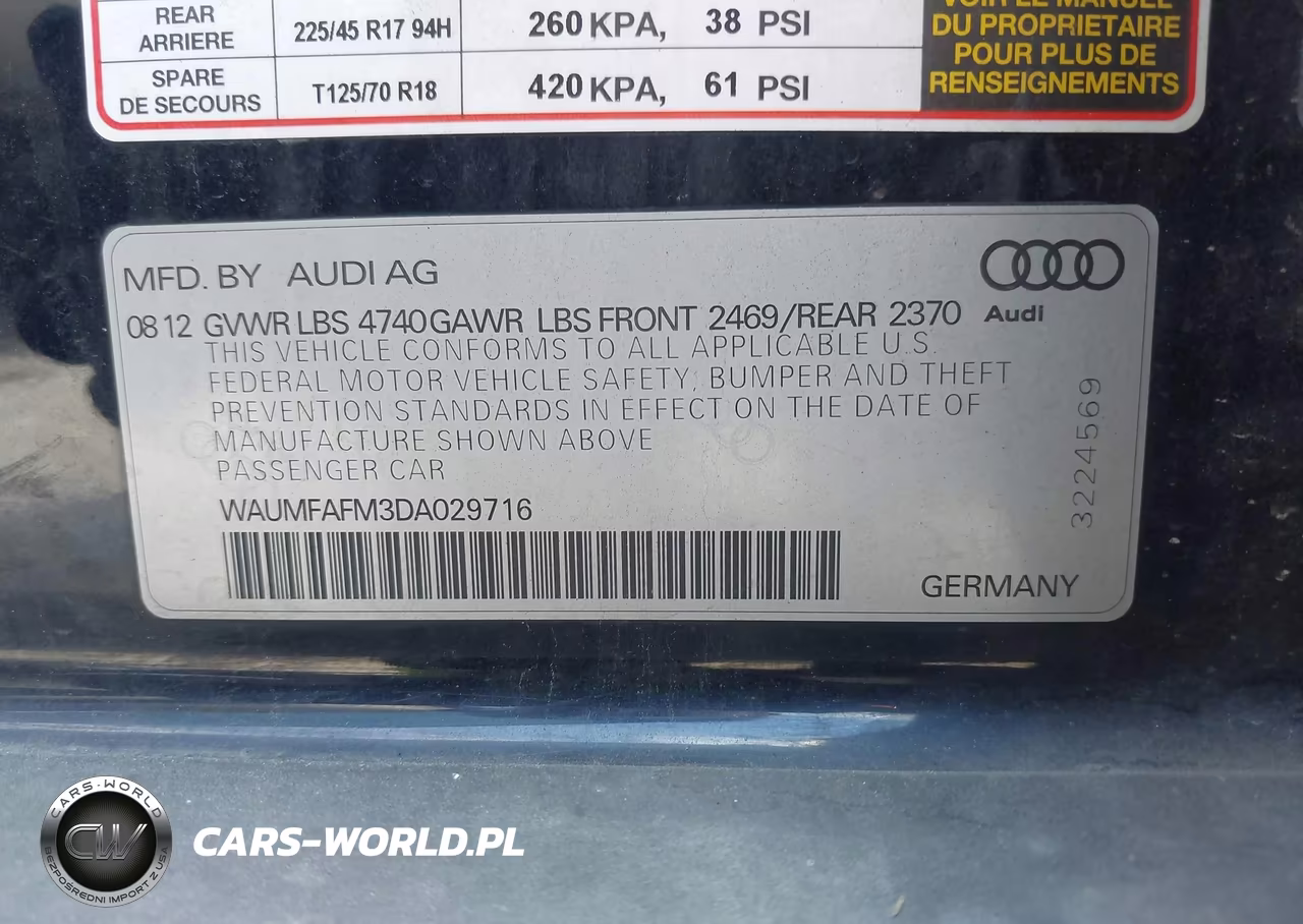 2013 Audi A3 2.0T Premium VIN:WAUMFAFM3DA029716 - 9