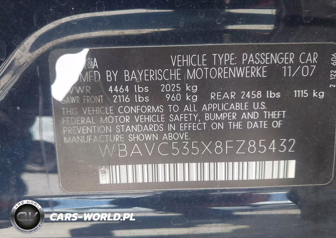 2008 BMW 328I VIN:WBAVC535X8FZ85432 - 9