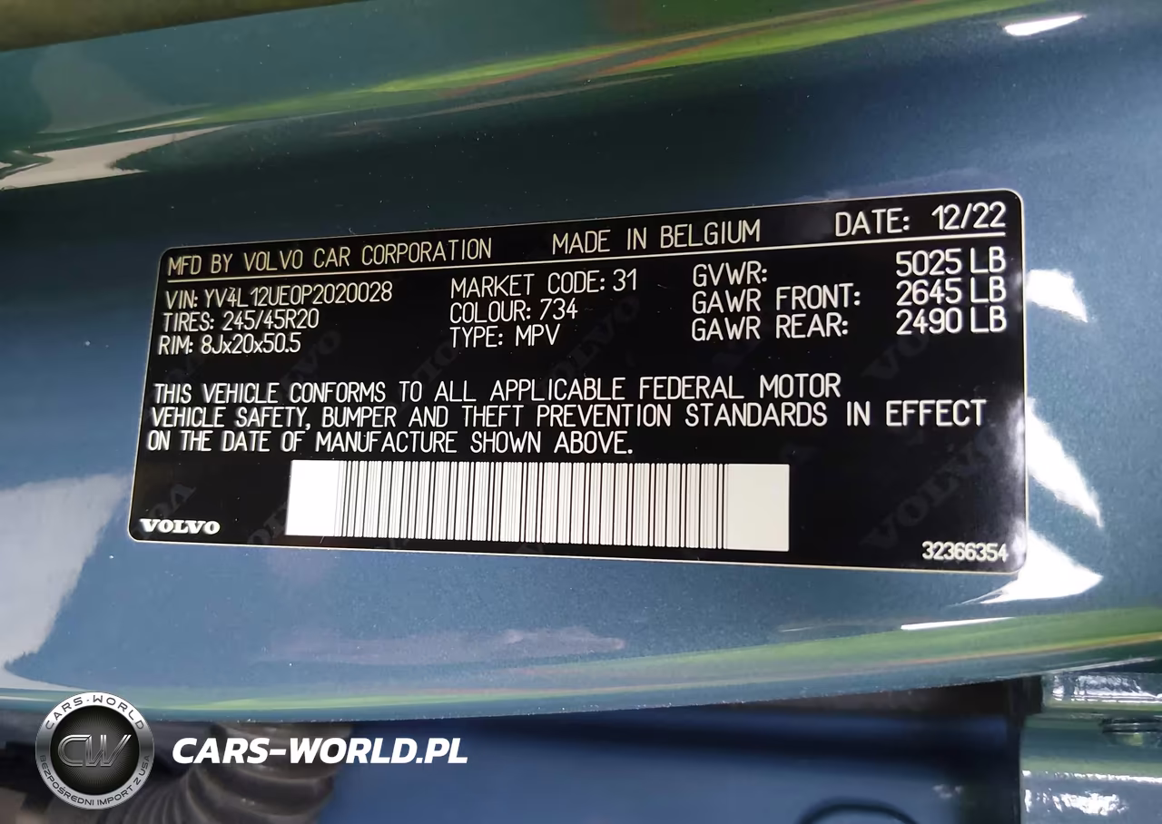 2023 Volvo Xc40 B5 Plus Bright Theme VIN:YV4L12UE0P2020028 - 9